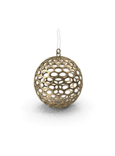 Lade das Bild in den Galerie-Viewer, Gold Mesh Christmas Ornament.H03
